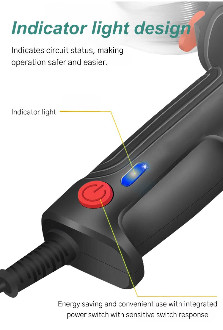 Laser Welding Tool with Ceramic Core and Dual-Mode Operation, Lightweight Ergonomic Body