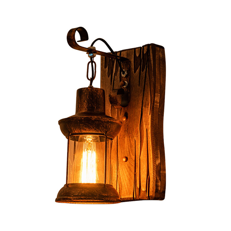 Cast Iron Wall Light with Directional Metal Shade and Industrial Design