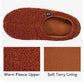 Sherpa Fleece Slipper with Memory Foam Footbed and Rubber Sole, Machine Washable