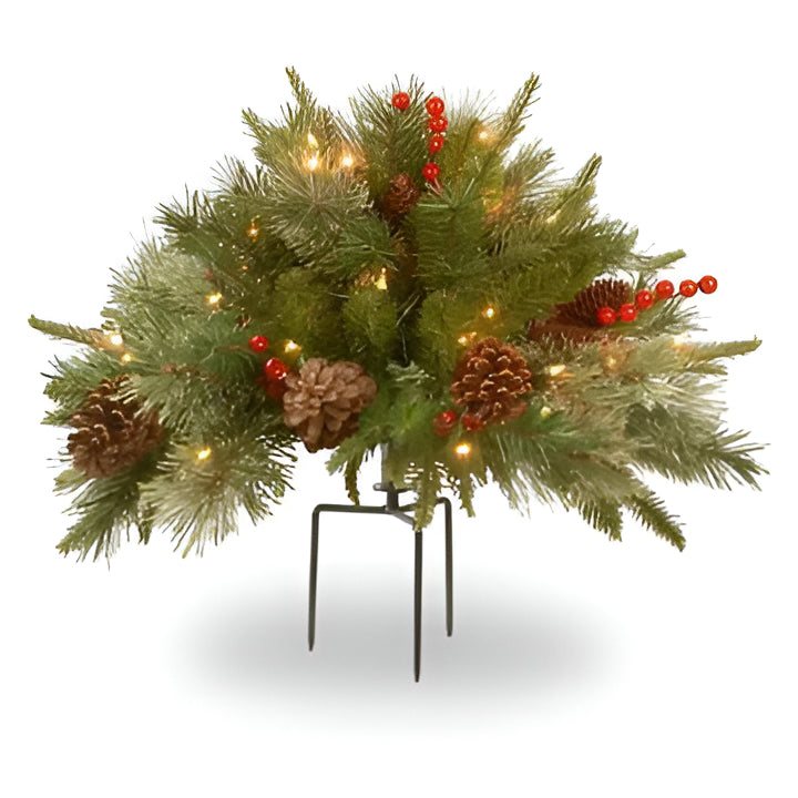 LED Urn Filler with 35 Warm White Lights and Timer, 18 Inch Base
