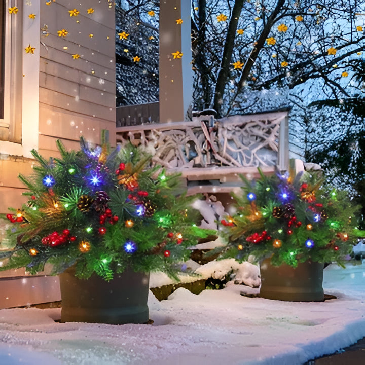 LED Urn Filler with 35 Warm White Lights and Timer, 18 Inch Base