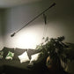 Adjustable Wall Lamp with Swinging Arm and Cast Iron Counterweight, 80.7 inches
