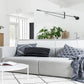 Adjustable Wall Lamp with Swinging Arm and Cast Iron Counterweight, 80.7 inches