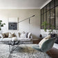 Adjustable Wall Lamp with Swinging Arm and Cast Iron Counterweight, 80.7 inches