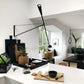 Adjustable Wall Lamp with Swinging Arm and Cast Iron Counterweight, 80.7 inches