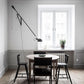 Adjustable Wall Lamp with Swinging Arm and Cast Iron Counterweight, 80.7 inches