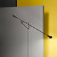 Adjustable Wall Lamp with Swinging Arm and Cast Iron Counterweight, 80.7 inches