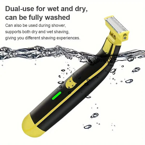 Men's Electric Shaver and Trimmer, Rechargeable Wet and Dry Grooming Kit