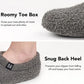 Sherpa Fleece Slipper with Memory Foam Footbed and Rubber Sole, Machine Washable