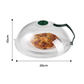 Vented Microwave Food Cover with Steam Vent and Splash Guard for 10.3in Plates