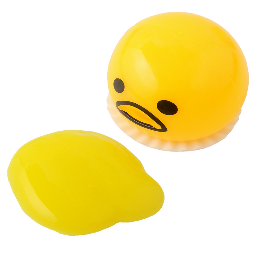 Vomiting Egg Toy with Projectile Goo Action and Suction Feature, 4 Colors