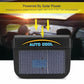 Solar Powered Car Window Vent Fan with Dual Airflow and Auto Daylight Operation