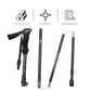 Folding Trekking Stick with Alloy Steel Shaft and Textured Grip Handle