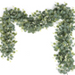 Faux Eucalyptus Garland with Silk Leaves and Flexible Stems, 70.8 Inches