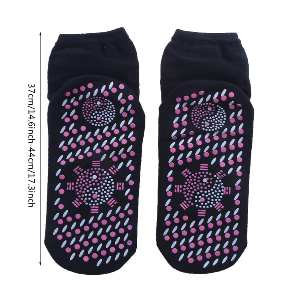 Heated Socks with Rechargeable Batteries and Adjustable Heat Levels, Breathable Knit