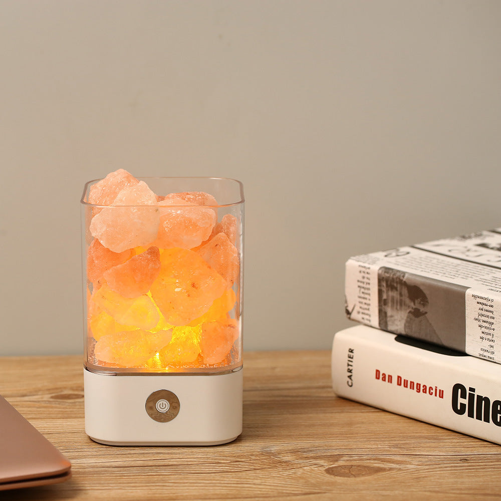 Himalayan Salt Lamp Natural Crystal Ambient Night Light Decor