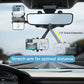 sjbackyard Rotatable and Retractable Car Phone Holder 360 Degree Rear View Mirror Mount