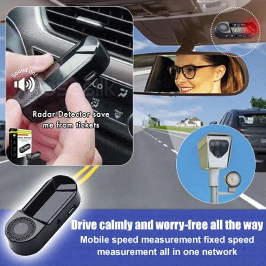 Radar Detector with Real-Time Laser Warning and Collision Alert