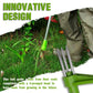 Standing Weed Puller with Triple Steel Claws and Foot Pedal, 50cm Handle