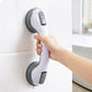 Suction Grab Bar with Textured Handle and Dual Suction Cups for Bathroom