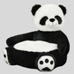 Plush Pet Bed with Raised Edges and Machine Washable Cover for Dogs and Cats