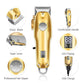 Professional Hair Clippers Cordless Set for Men Gold