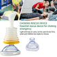 Airway Clearance Device with Manual Squeeze Operation and Universal Mask Fit