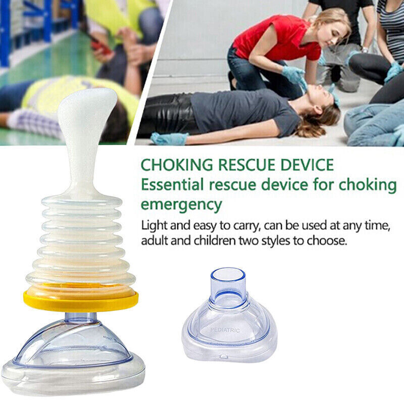 Airway Clearance Device with Manual Squeeze Operation and Universal Mask Fit