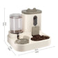 Automatic Gravity Pet Feeder with Dual Bowls and Water Control