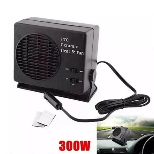 12V Portable Car Heater with Ceramic Heating Element and Dual Mode, 150-300W