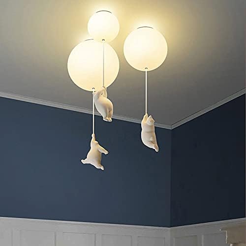 Balloon Bear Ceiling Light for Kids Room