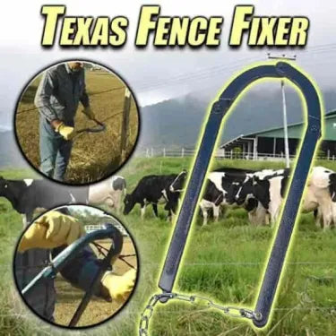 Fence Wire Tensioner with Lever Action and Wire-Clamping Jaws, 18.8 in Metal Construction