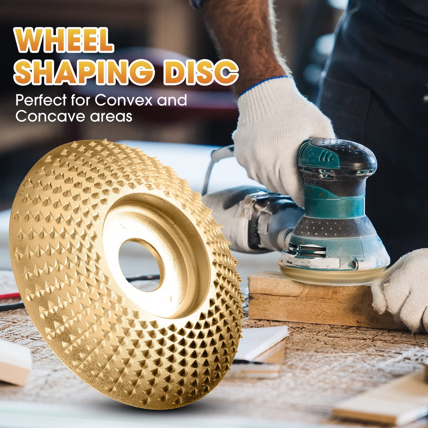 Tungsten Carbide Grinding Disc Set for Angle Grinder with Flat, Beveled and Arc Profiles