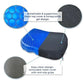 Gel Seat Cushion with Honeycomb Structure and Tailbone Support for Office Chairs, Cars, Wheelchairs