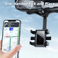Phone Holder with 360 Degree Rotation and Four Jaw Grip for Rearview Mirror