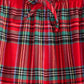 Flannel Pajama Set with Plaid Print and Button Front Top, Machine Washable