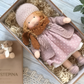Soft Cotton Doll with Wool Stuffing and Neutral Features for Toddlers