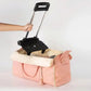 Foldable Carry On Travel Bag with Garment Hanging Zone and Rolling Wheels