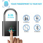 Fingerprint Padlock with App Control and 10-Print Storage, 6-Month Battery