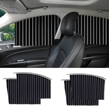 Magnetic Car Window Shade with UV Protection and Sliding Track System