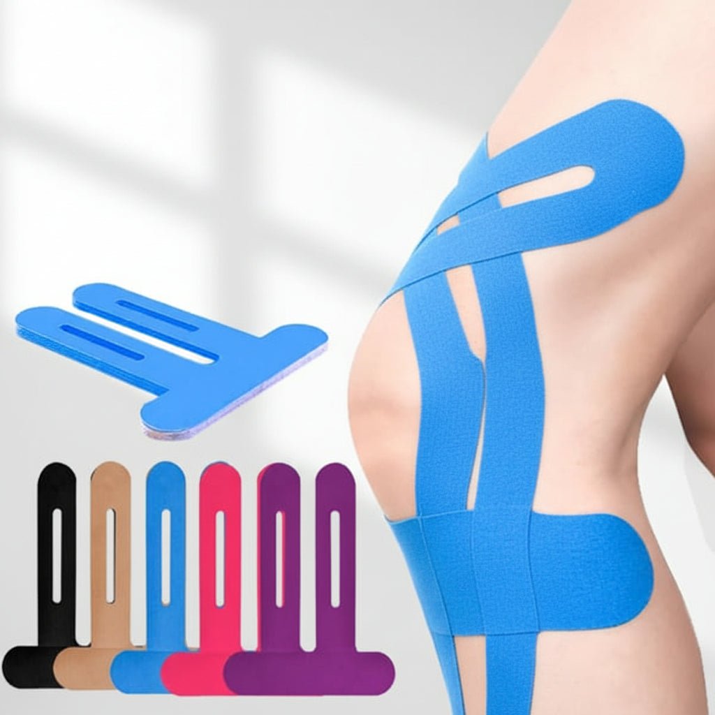 Knee Brace Kinesiology Tape Precut Elastic Support Sports Pain - LICHTZOONE