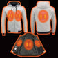Mens Heated Hoodie with 3-Setting Panels and 10000mAh Battery, Front Zipper