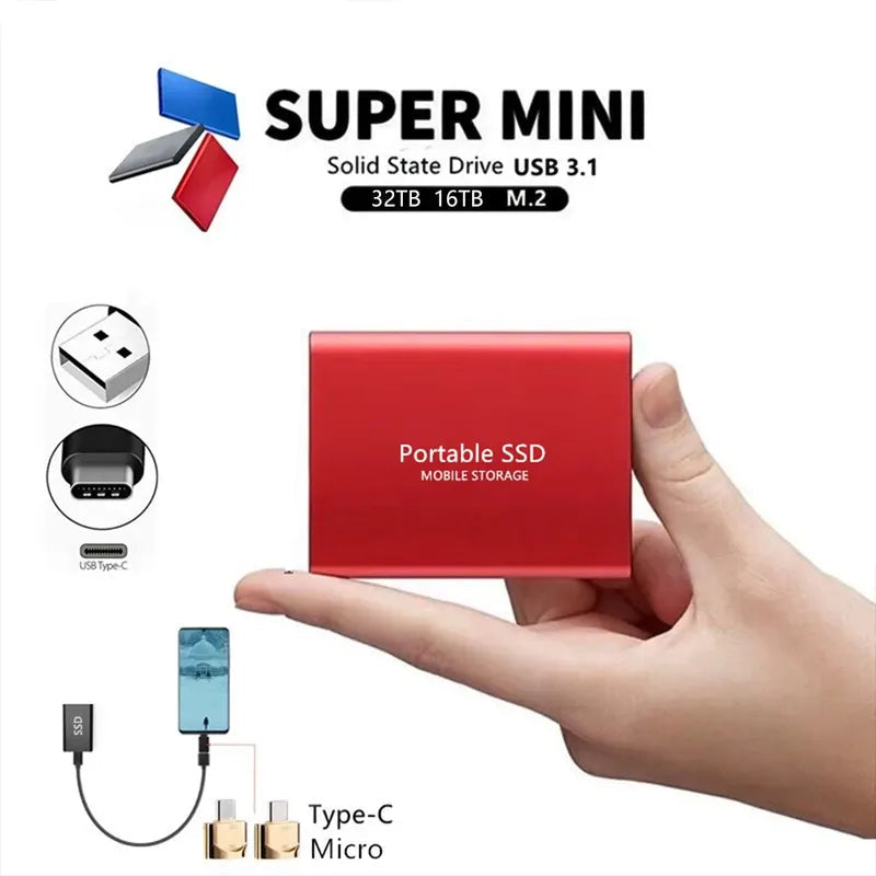 High-Speed Portable SSD External Hard Drive
