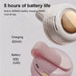 Wearable Clip Fan with Bladeless Design and 23-Hour Battery, Neck or Waist