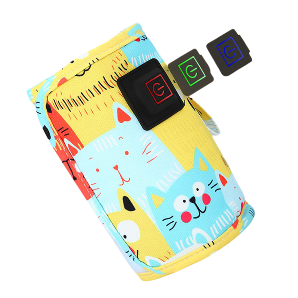 Travel Bottle Warmer with Adjustable Temperature and Universal Bottle Fit