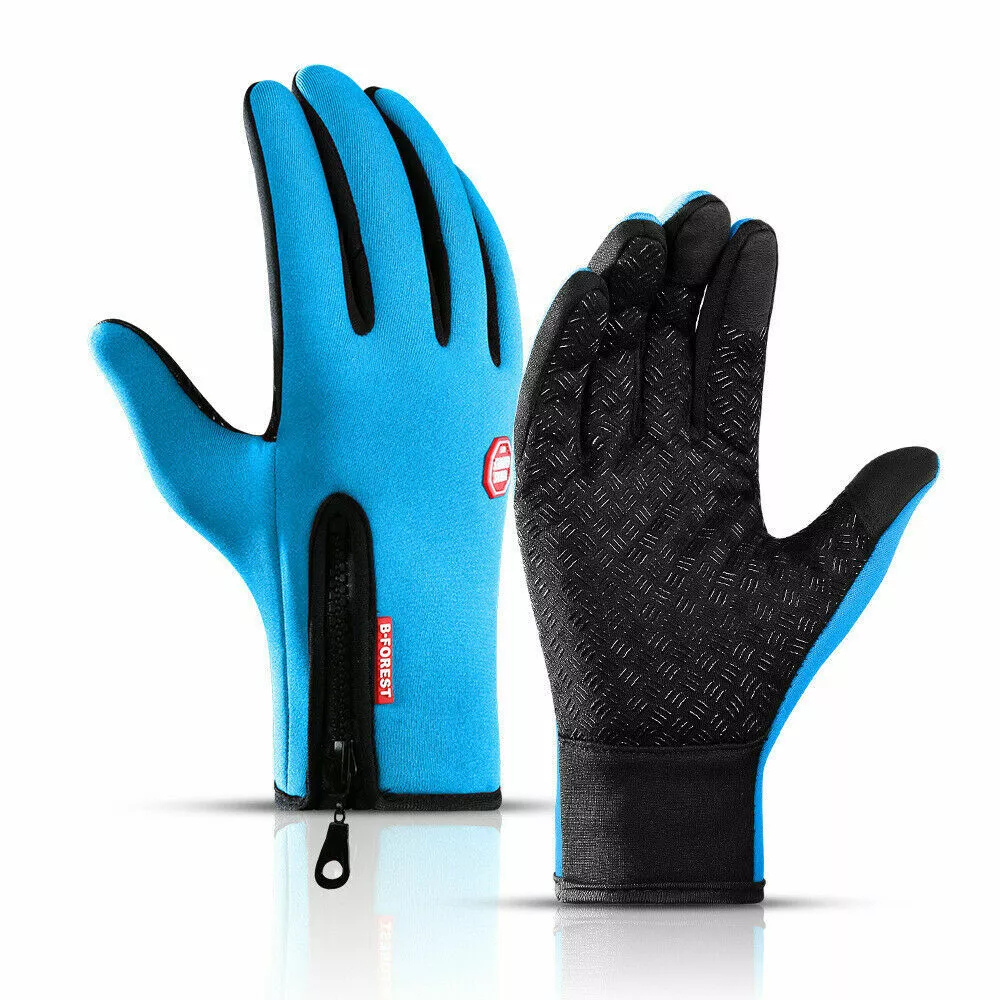 Touchscreen Winter Gloves with Waterproof Shell and Insulated Thermal Lining, Silicone Grip Palms