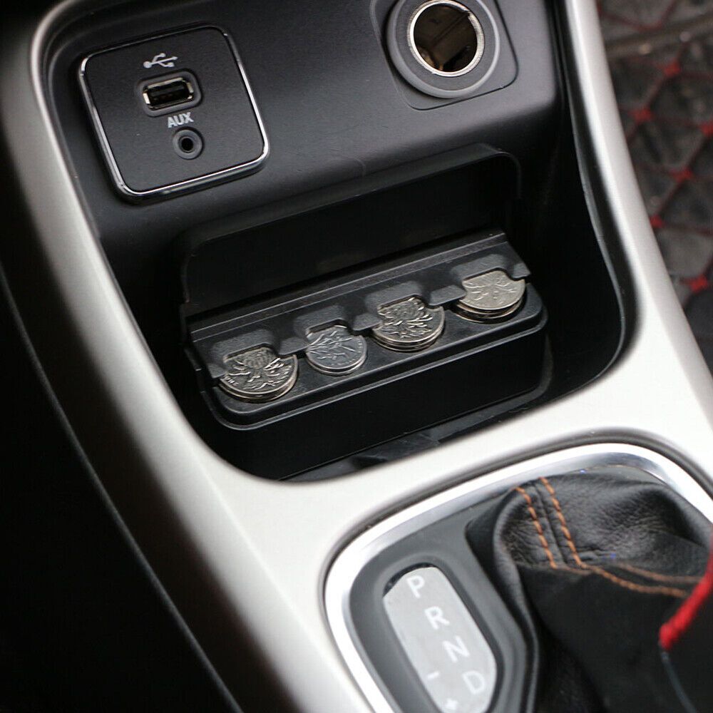 Coin Holder with Snap Closure and Quick Access Release for Car Storage