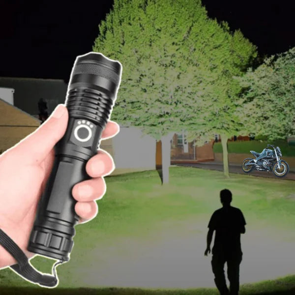 90000 Lumens Ultra Bright Rechargeable Flashlight