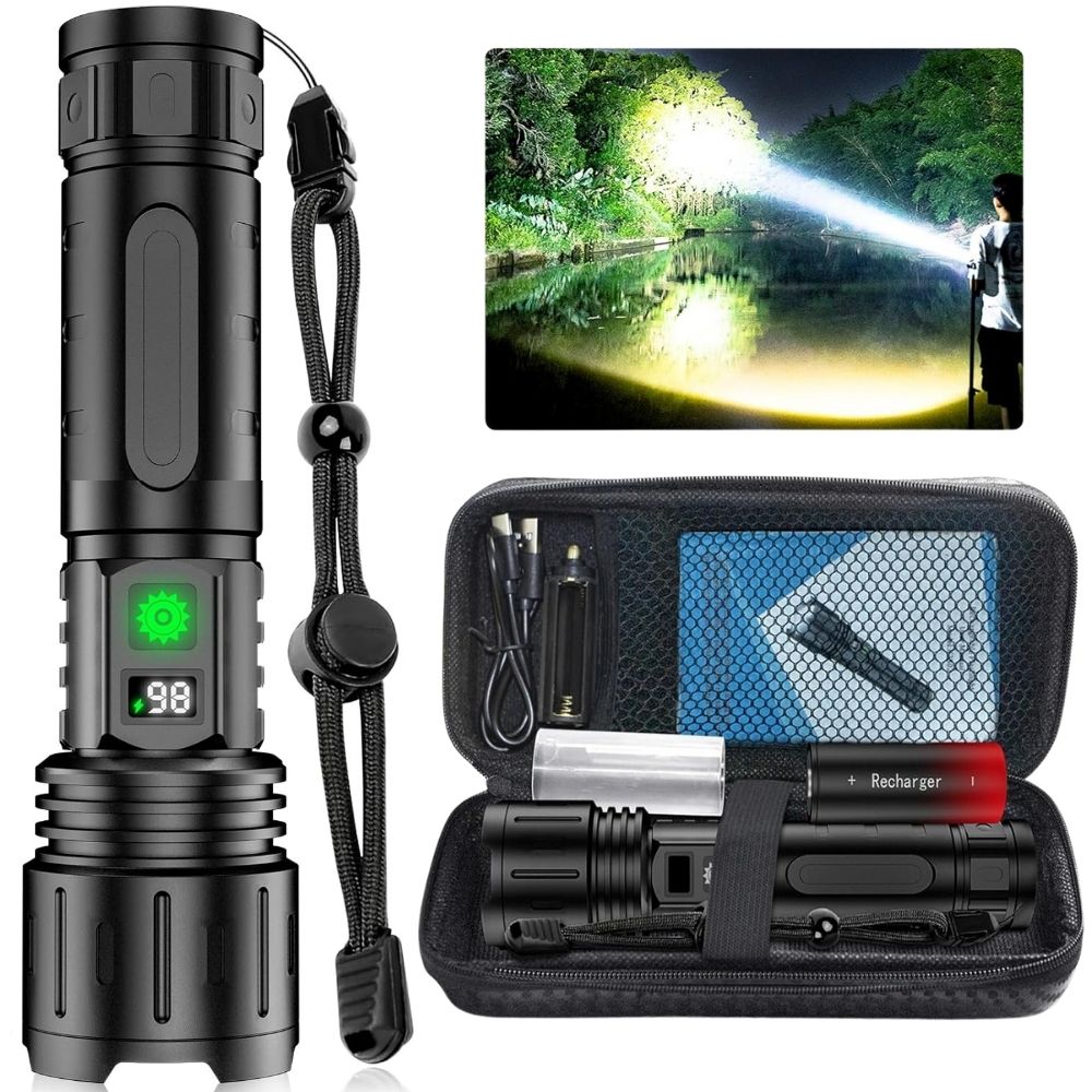 High-Output Handheld Flashlight for Outdoor and Emergency Use
