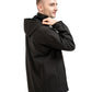 arris warm coat has a detachable hood